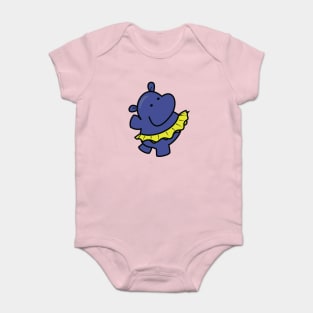 Baby hippo Kawaii Baby Bodysuit